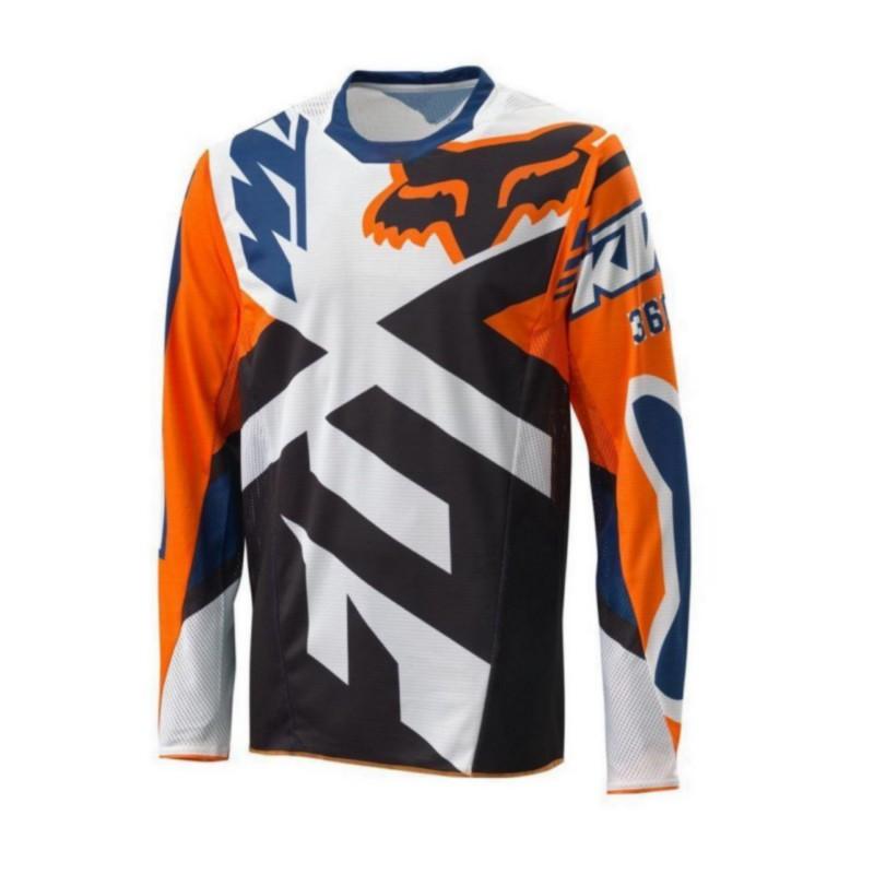 FOX Downhill Mountain Bike Kerékpáros Mez Hosszú Ujjú Gyorsan Száradó Lélegző Teljesítményű Póló Lovaglás XXL