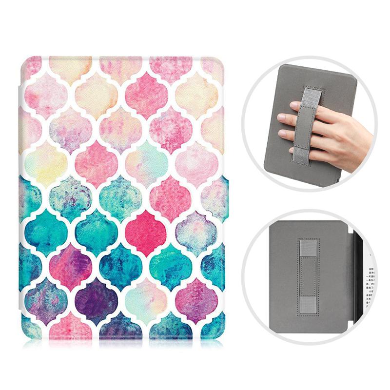 

Leather Case for Kindle 11th Generation 2022 6 Inch C2V2L3 + Screen Protector Hand Strap Funda Ebook Auto Wake Sleep Smart Cover Kindle 11th C2V2L3