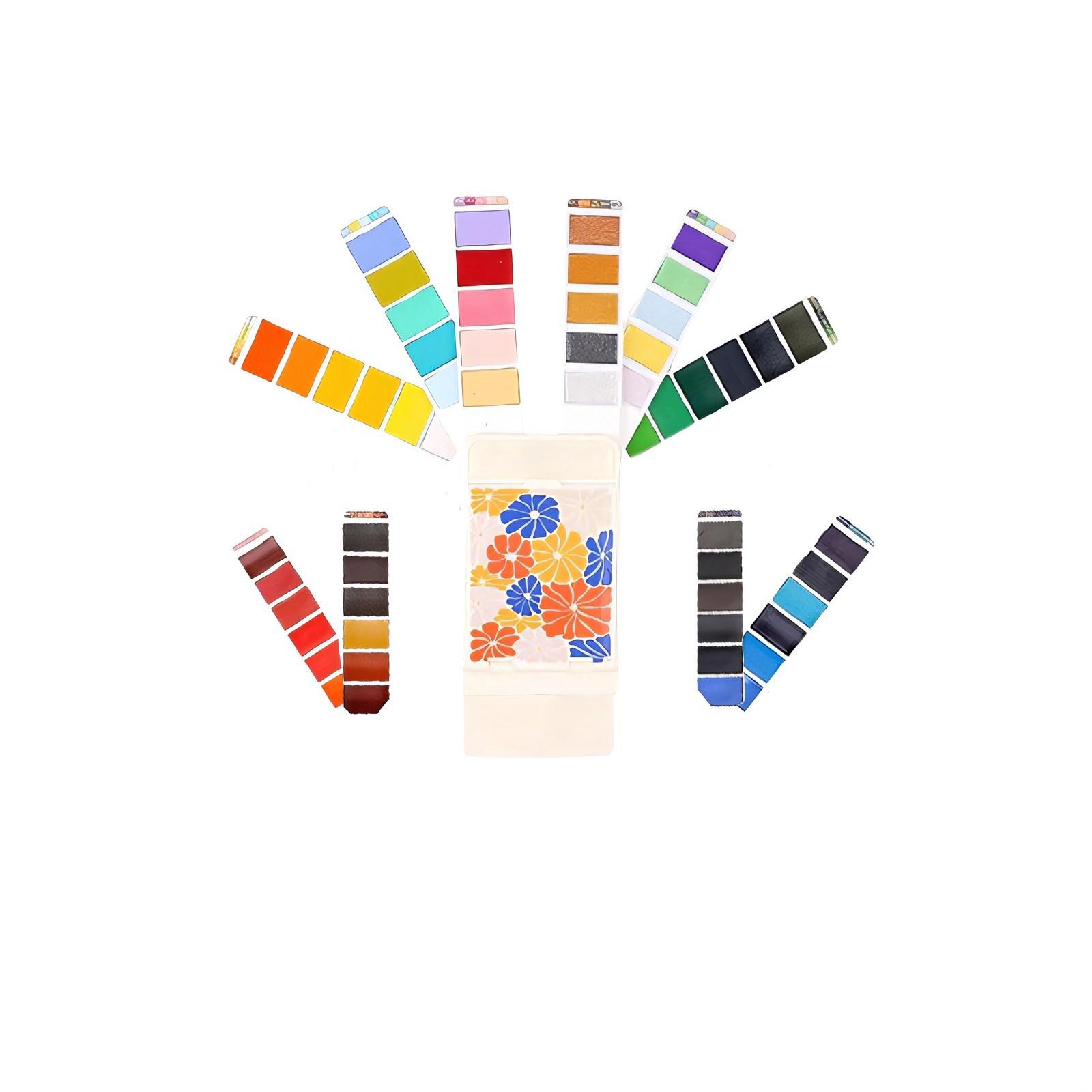 

Складной набор кистей для акварели, набор инструментов для акварели One Size белый