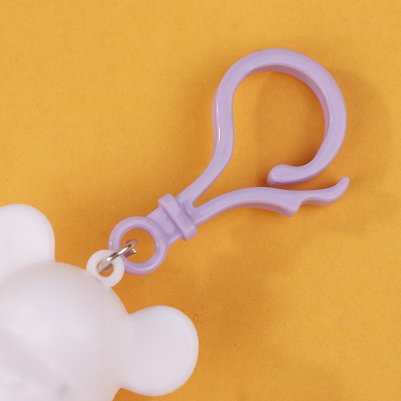 10Pcs White Blank Graffiti Bear Keychains Diy Painting Toy For Kids Birthday Party Favors Kindergarten Gift Goodie Pinata Filler