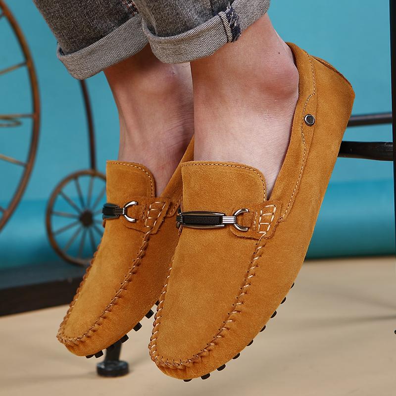 Luxury Penny Loafers Men Shoes Male Footwear 2024 Fashion Boat Shoes Flats Man Moccasins Comfy Suede Leather Men Casual Shoes