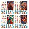 Dragon Advent Calendar 2025 with 2D Flat Acrylic Dragon Ornaments Christmas Countdown Calendar for Xmas Tree Decor