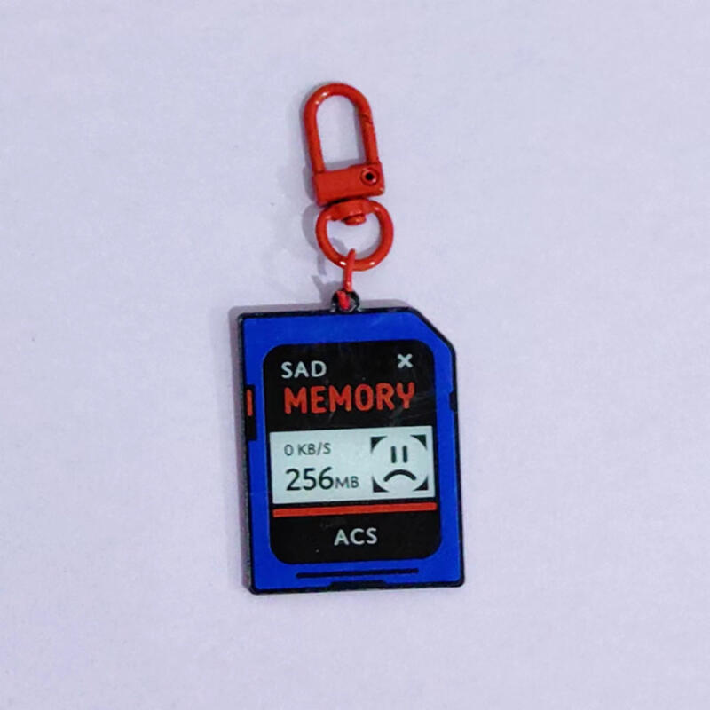 Memory Card Keyring Keychain