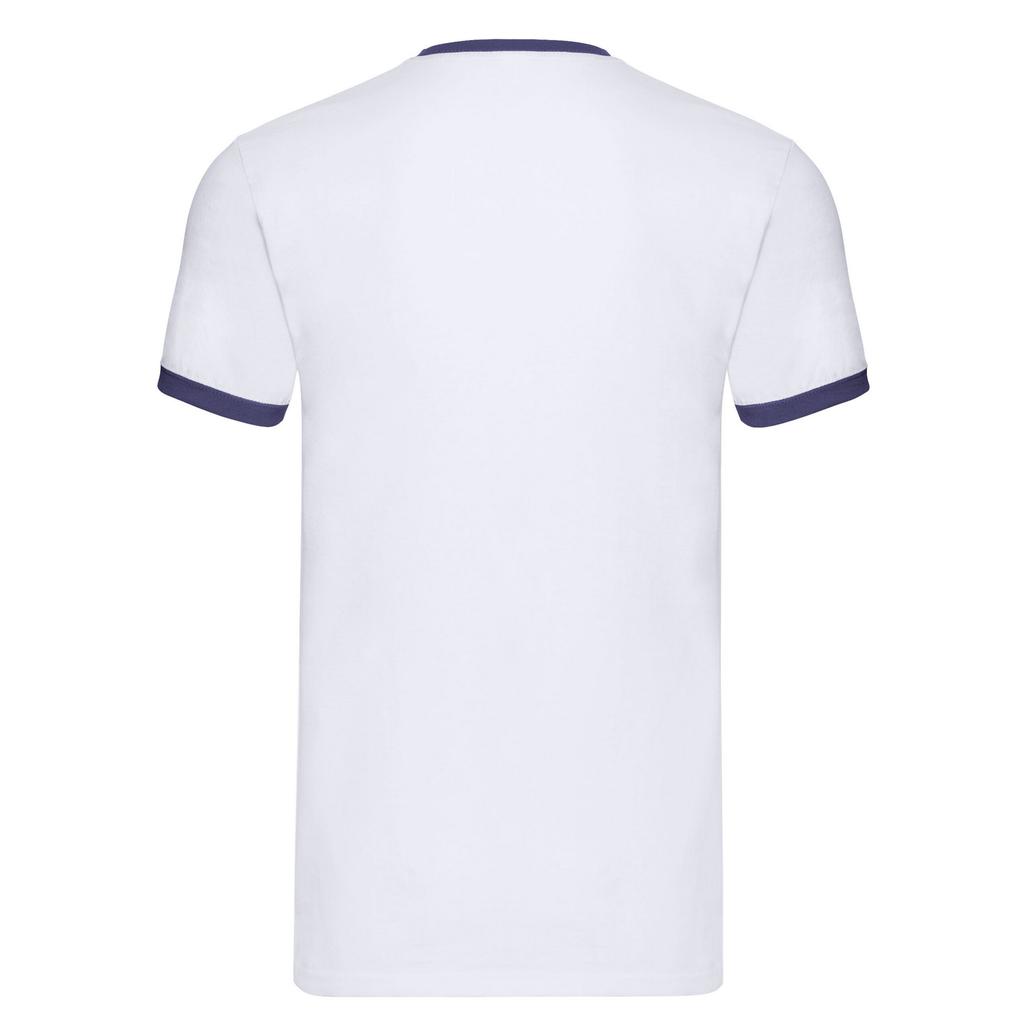 FRUIT OF THE LOOM Mens Contrast Ringer T-Shirt
