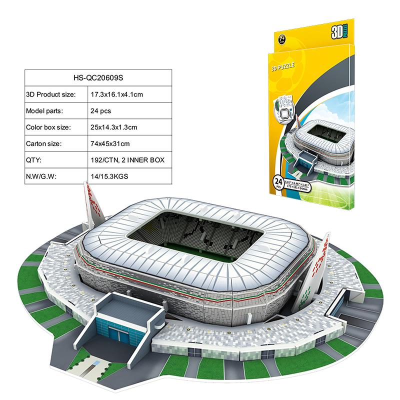 Creative DIY 3D Paper Puzzle Football Field Stadium Assembled Model Educational Toys Jigsaw Puzzle For Kids Fans Gifts