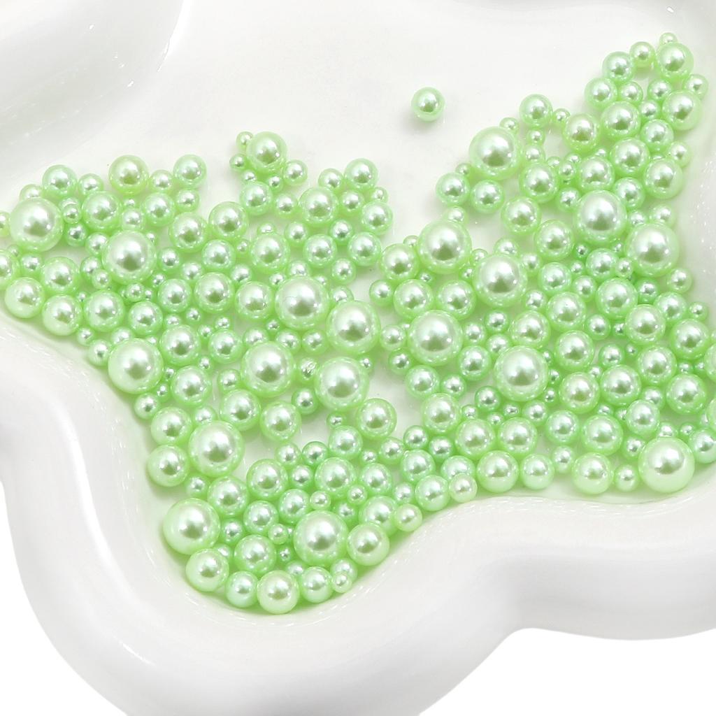 Abs Non-Porous Pearl Plated Colored Round Beads Loose Beads Beaded Handmade Diy Vanity Box Clothing Jewelry Decorative Materials