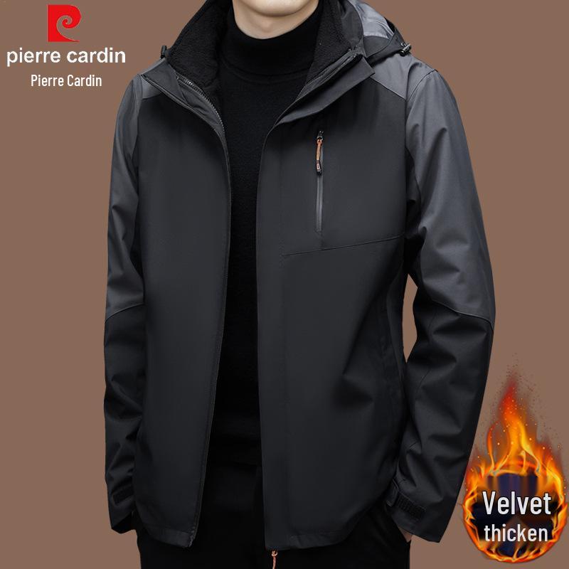 

Pierre Cardin Men s 3-in-1 Fleece-Lined Windproof Mountaineering Jacket 2XL (suggested for 140-155 jin)