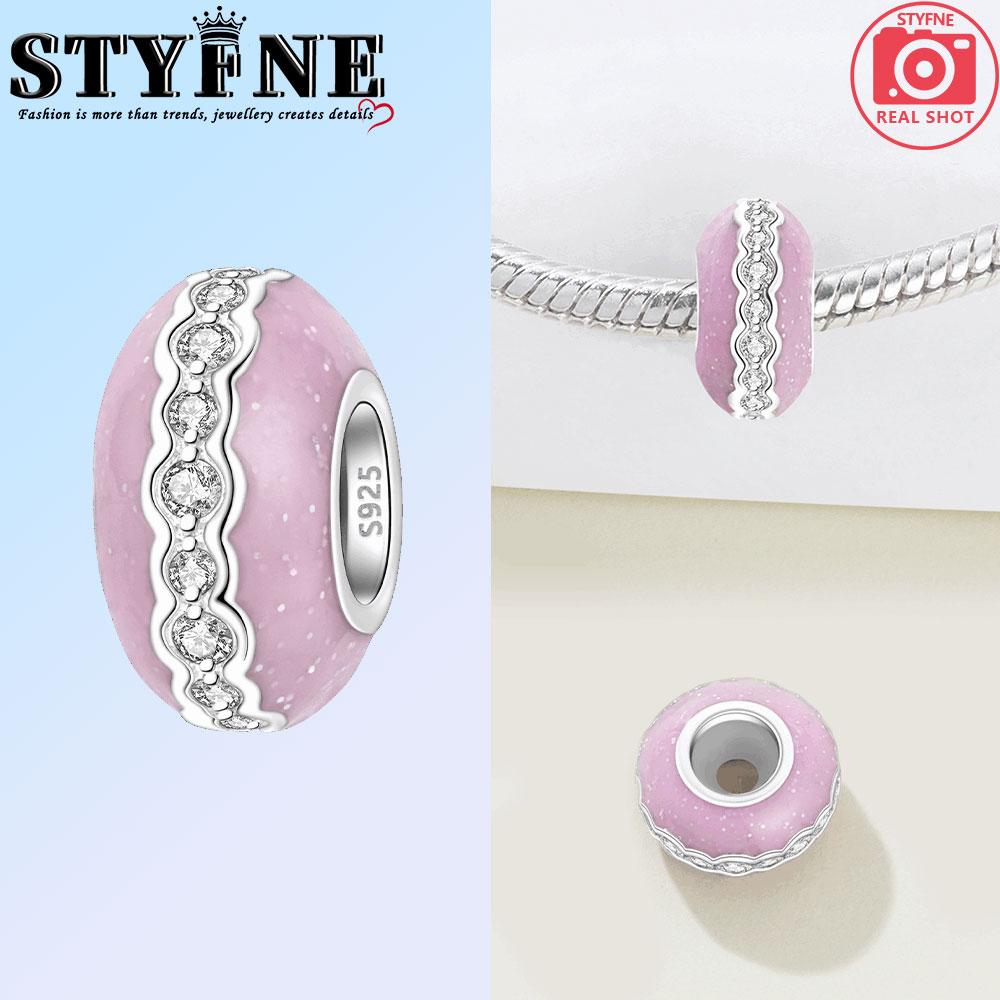 Copper Colorful Colors Charms Beads Pendant Star Moon Isolation Charm For Original Bracelet Woman Girl Jewelry