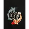 Niepce Men's Japanese Streetwear Yin Yang Koi Embroidered Graphic Sweater