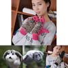 Cozy Women Girls Warm Cartoon Hedgehog Gloves Soft Knitted Winter Mittens