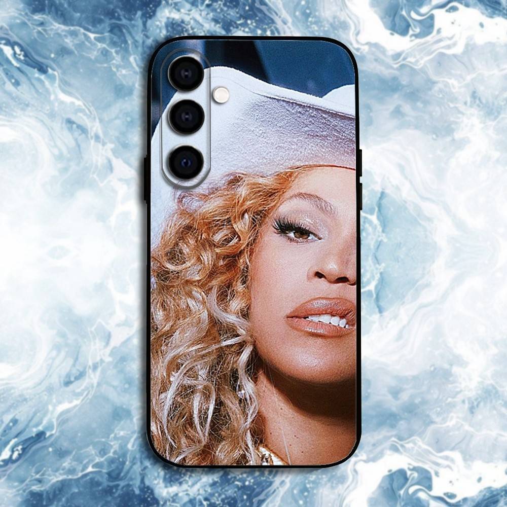 Music Girl B-Beyonce Phone Case For Samsung Galaxy A73,A72,A71,A70,A53,A52,A51,Others Soft Black Shell