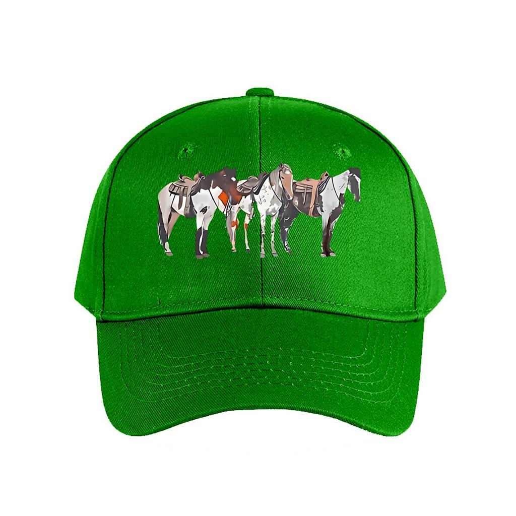 Illustrated Horse Canvas Wall Art Baseball Cap Fashion Unisex Sunhat Womens Outdoor Sports Snapback Cap