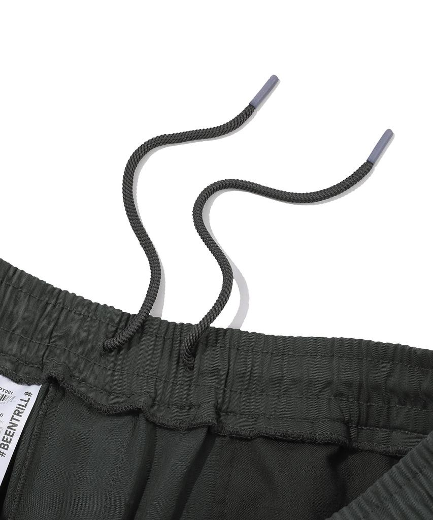 BEENTRILL Hashtag One-Pleat Cargo Pants (Charcoal)