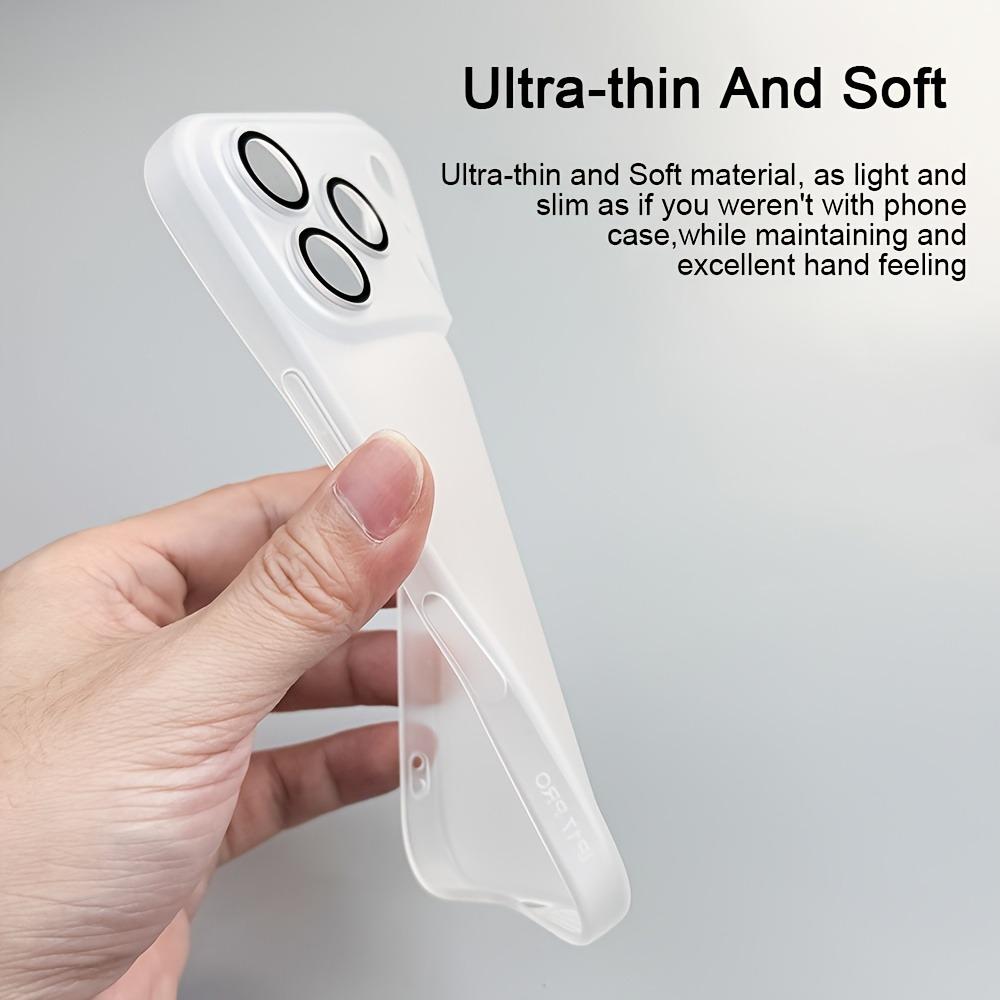 Matte Translucent Phone Case For For Iphone 17 16 1 14 13 Pro Max 17Pro 16Pro Air Lens Protect Ultra Slim Clear Back Cover
