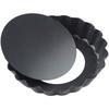 Black Carbon steel Non-stick Tart Pan for making pizza, roast chicken, cake