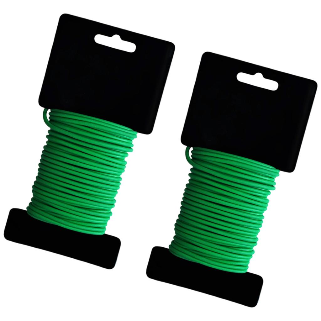 Flexibilní měkký kulatý zahradní vázací drát pro podporu rostlin, vázání květin, odolný proti UV záření, potažený TPR, 3,5 mm x 10 m