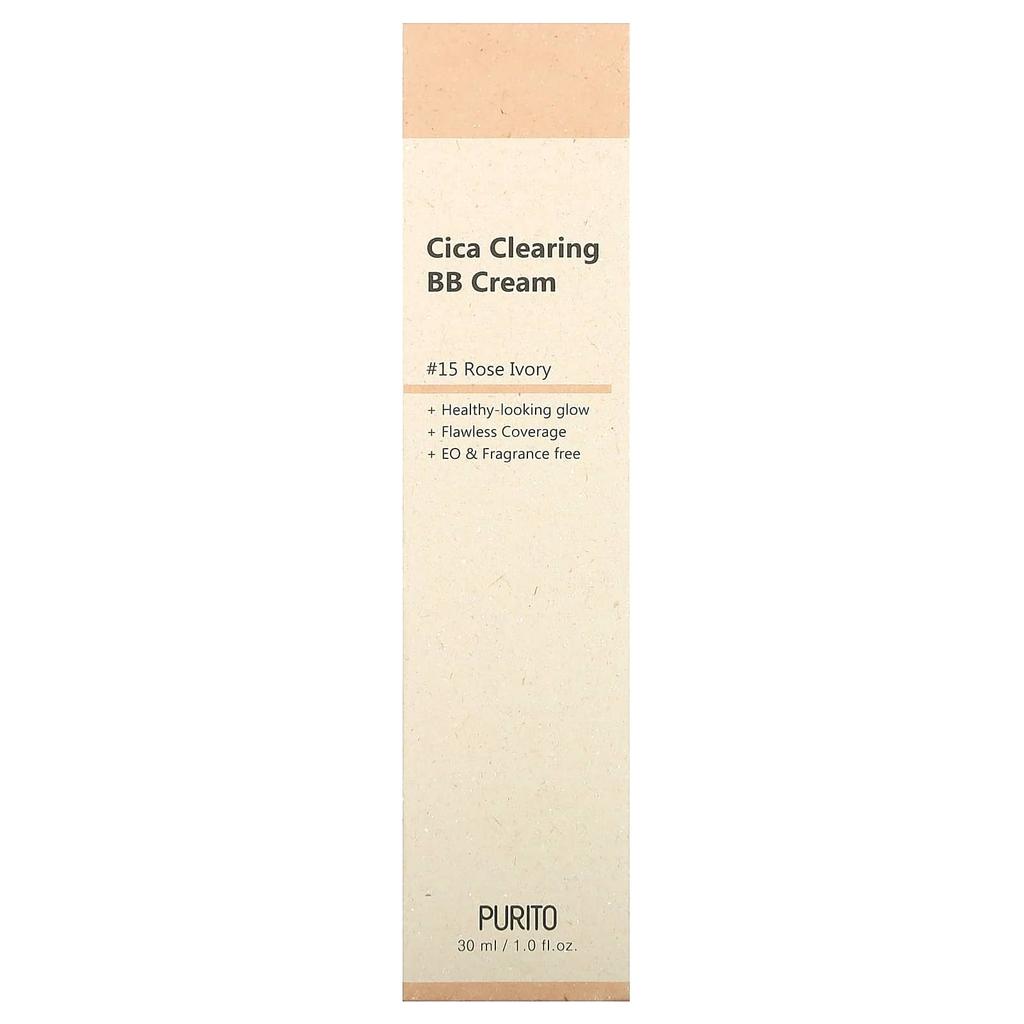 Cica Clearing Bb Cream, 15 Rose Ivory, 30Ml(1Fl Oz)
