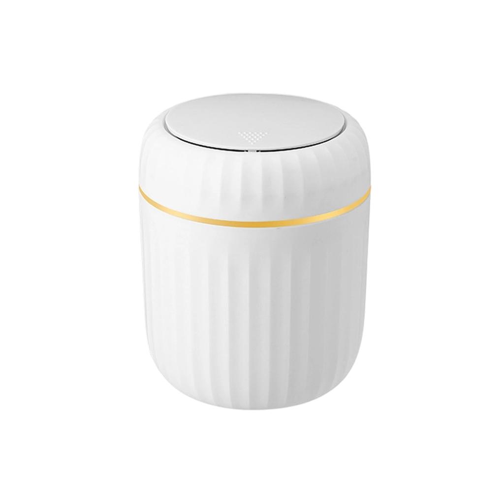 Desktop Small Trash Can Wastebasket Dispenser With Press Type Lid Modern Desk Trash Can For Vanity Dorm Living Room Home