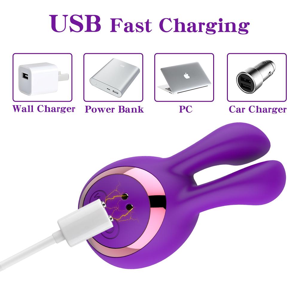 Nipple Sucking Vibrator Cute Rabbit Sex Toys for Woman 8 Modes Clitoris Stimulator G spot Licking Massager Female Masturbator