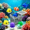 Cute Cartoon Design Underwater Dive Toys with Storage Cage Pool Diving Game Set  Summer Water Play