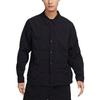 Nike Solid Color Button Long Sleeve Sun Protection Shirt Men Tops Black FB7364-010