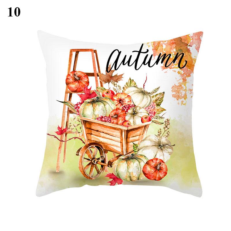 Halloween Pillow Case Linen Sofa Pumpkin Ghosts Cushion Cover Home Decoration Pillowcases Housse De Coussin Throw Pillow Cover
