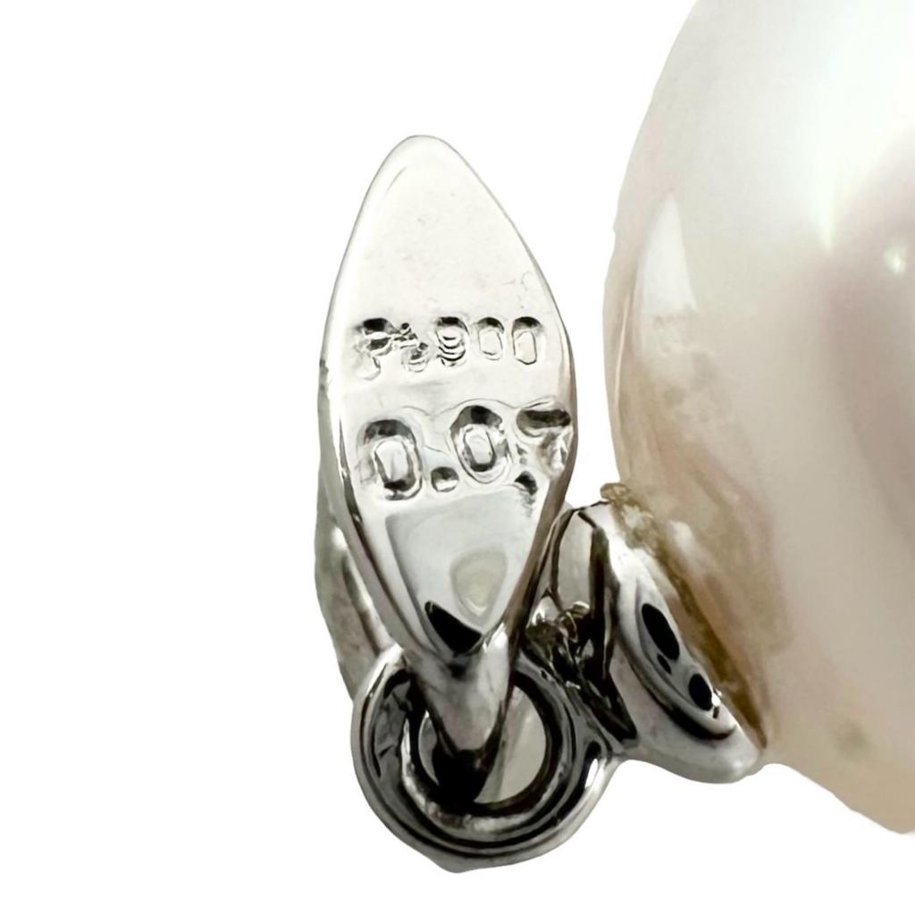 Pendant top Silver Women Pearl used