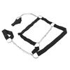 Men Chest Harness Black Punk Style Adjustable Tightness PU Metal Chain Men Top Chest Suspender for Cosplay Party