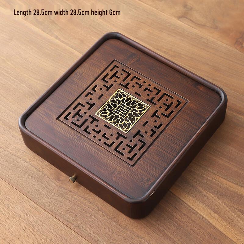 Household Bamboo Dry Bubble Tea Tray