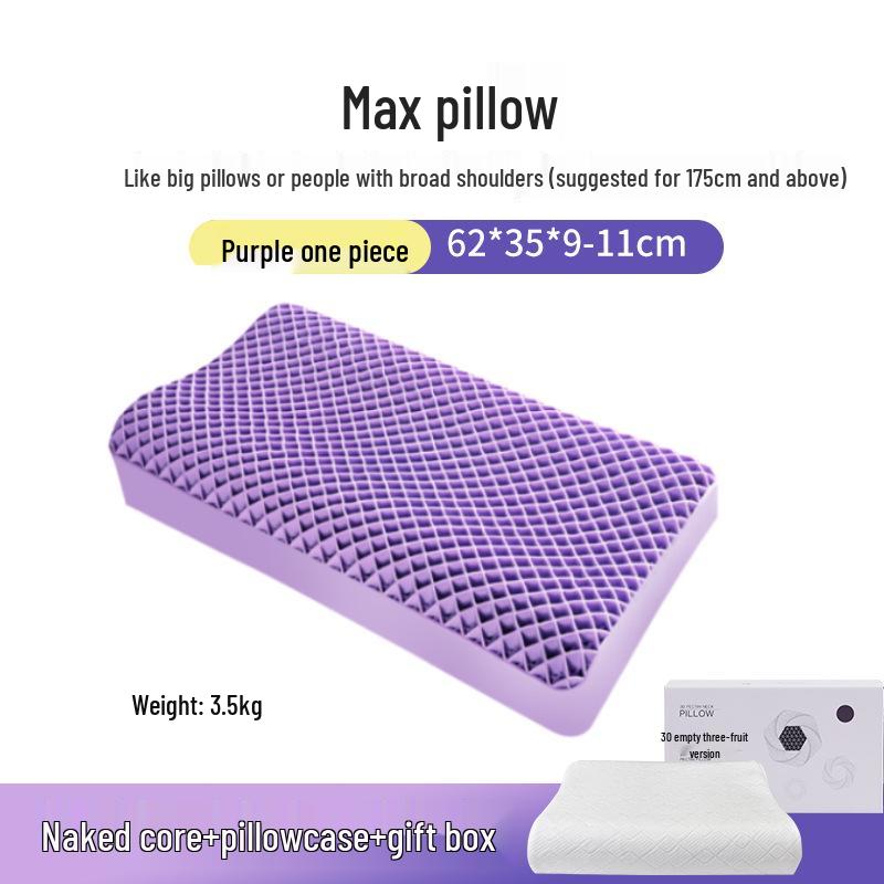 Breathable Pectin TPE Neck Support Pillow with Wing Design - No Pressure, Washable Latex for Better Sleep