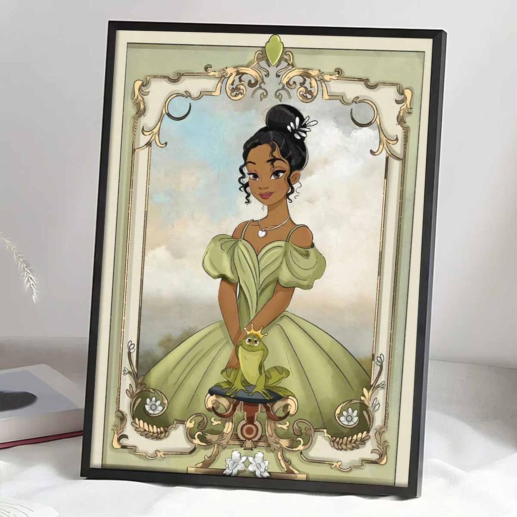 DIY Diamond Painting The Frog and The Princess Cross Stitch Kit Mosaic Art Diamond Painting Full Circle Diamond Home Decoration