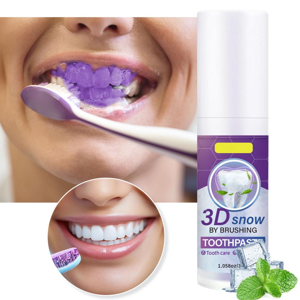 Fialová zubní pasta, Svěží dech, Dlouhotrvající, Bělí zuby