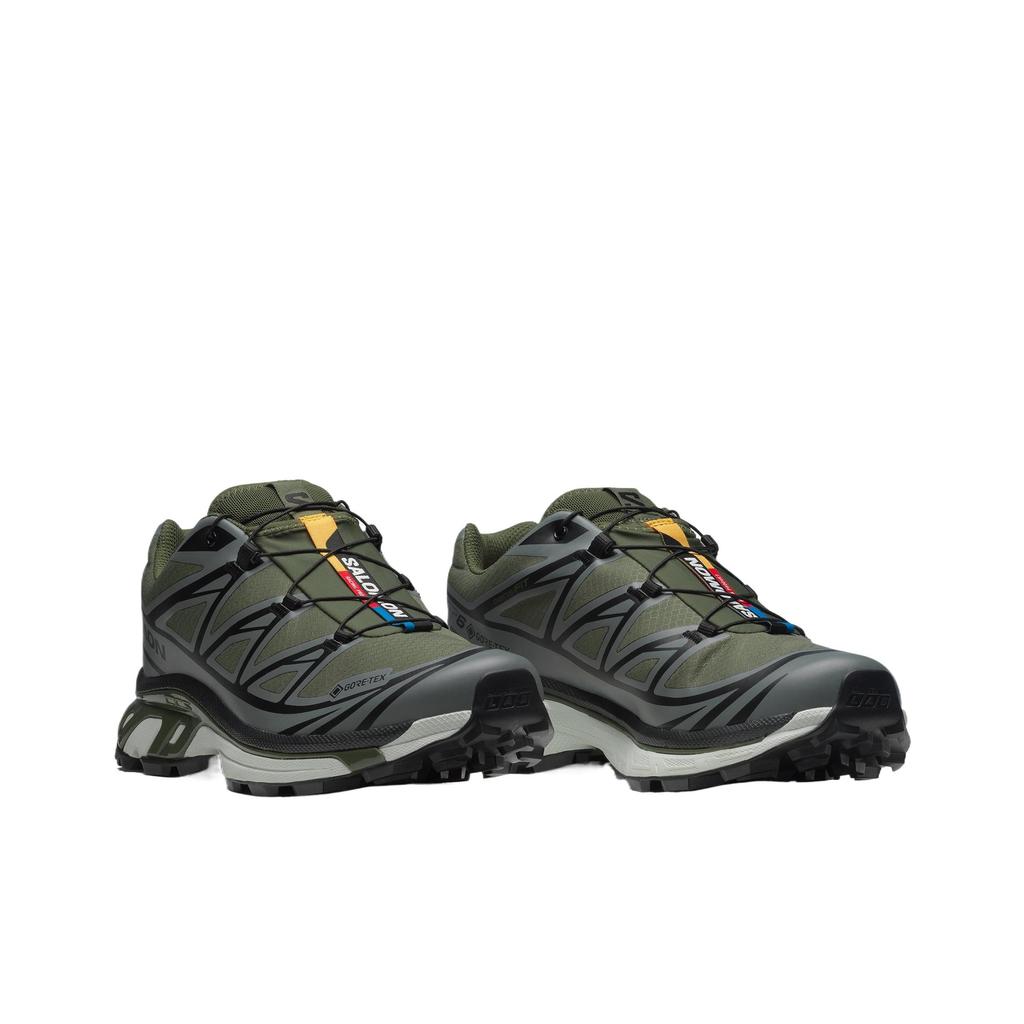 SALOMON XT-6 GORE-TEX Olive Night Unisex Sneakers Green Sedona-Sage Black L47732700