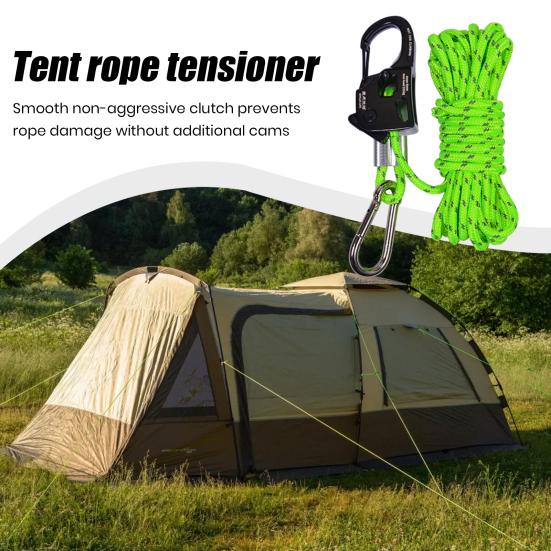 Aluminum Alloy Tent Rope Tensioner Rustproof Strong Load-bearing Lightweight Portable Tent Cord Adjuster