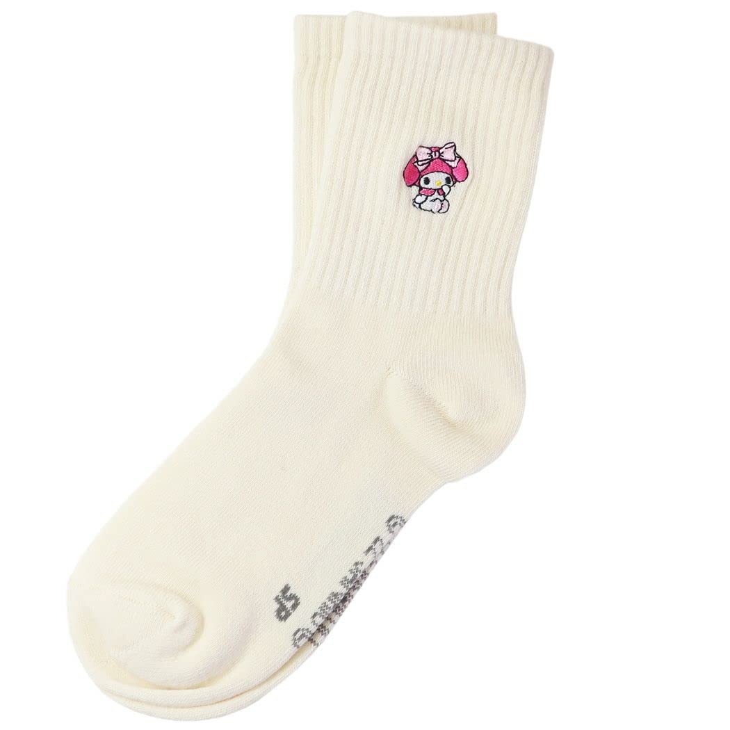 

My Melody Embroidered Melody YE Sanrio [Women s Socks] Women s One-Point Socks/My