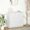 VidaXL Buffet White 80x35x76 Cm Engineered Wood, Storage Cabinet, Kitchen Storage Cabinet, Storage Furniture 861733