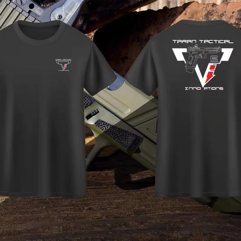 Unisex Graphic T Shirt Taran Tactical Innovations Tti Competition Pistol Triangle Lightning Double Side Print Dck Mark