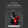 COB Smart Bicycle Rear Light Type-C Charging Auto Brake Sensing Light 4 Modes Cycling Warning Flashlight MTB Road Bike Parts