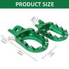 Enhanced Grip Offroads Dirt Bike Foot Pegs Pedals, Aluminum Alloy Suitable for Reliable Performances in Rough Terrain 2x