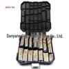 99-Piece Titanium-Plated Twist Drill Bit Set for Woodworking & Steel Drilling