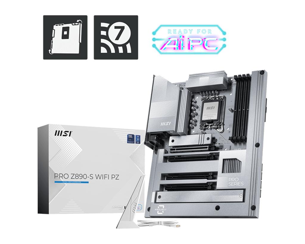 MSI PRO Z890-S WIFI PZ Motherboard LGA 1851 White