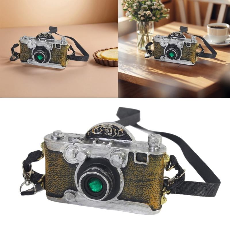 Realistic Portable Photography Accessory Antique Designed Decorative Studio Camera Piece Portable Resin Camera Props