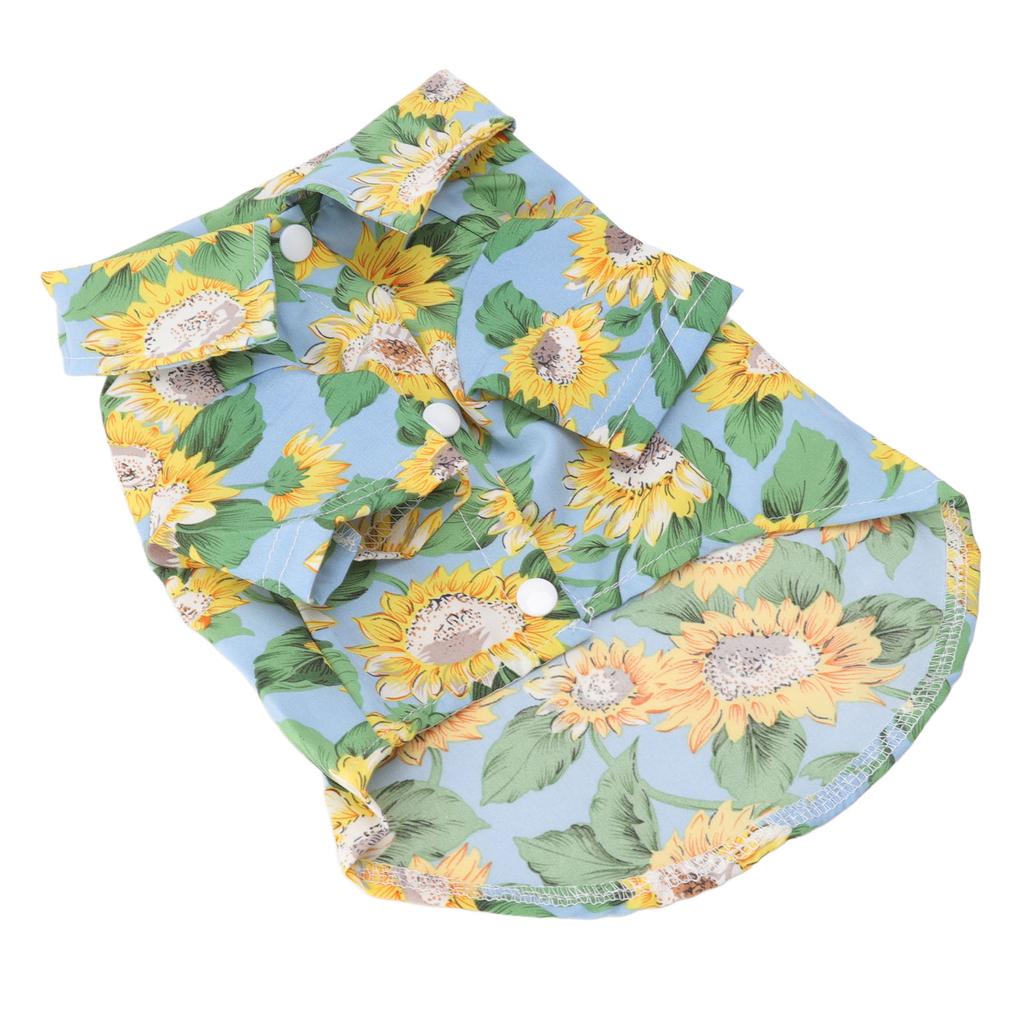 Pet T Shirts Fashionable Printing Breathable Loose Hem Sun Block Dog Summer Shirts for Pets Cats Dogs