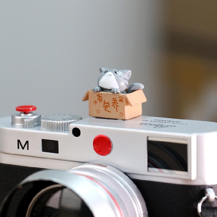 3D kreslený kryt sáněk fotoaparátu Roztomilý pro kočku DSLR Prachotěsný kryt sáněk pro DS