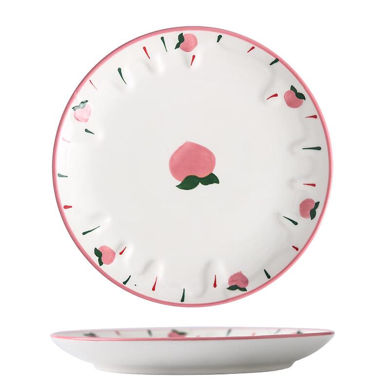 Zhishi European Cartoon Bone China Dessert & Snack Plates - 6 Piece Set, 6 Inch