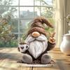 Christmas Halloween Easter Gnome Ornament  2D Xmas Adorable Decor for Home Office Cute Christmas Gift for Kid and Adult Decor