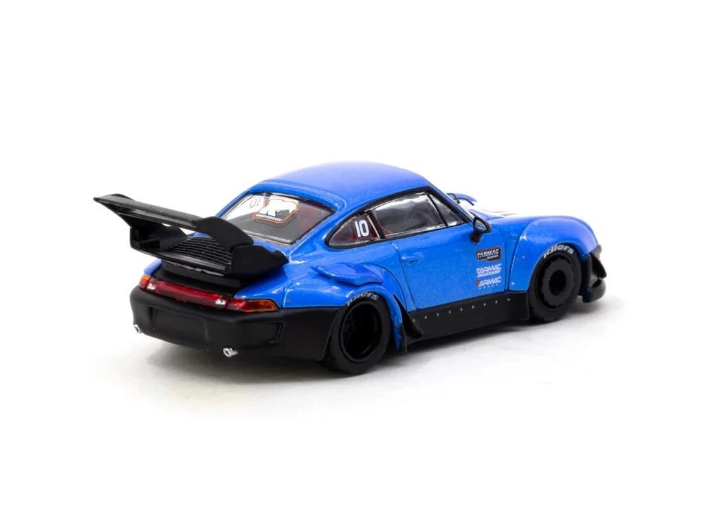 Tarmac Works Porsche 911 993 RWB Tarmac Works 10th Anniversary Diecast Miniature Car 1/64 Blue/Black [Used]