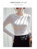 Women's Black Ribbed Slimming Crew Neck Long Sleeve Knit Top - Perfect for Spring, Autumn & Winter.