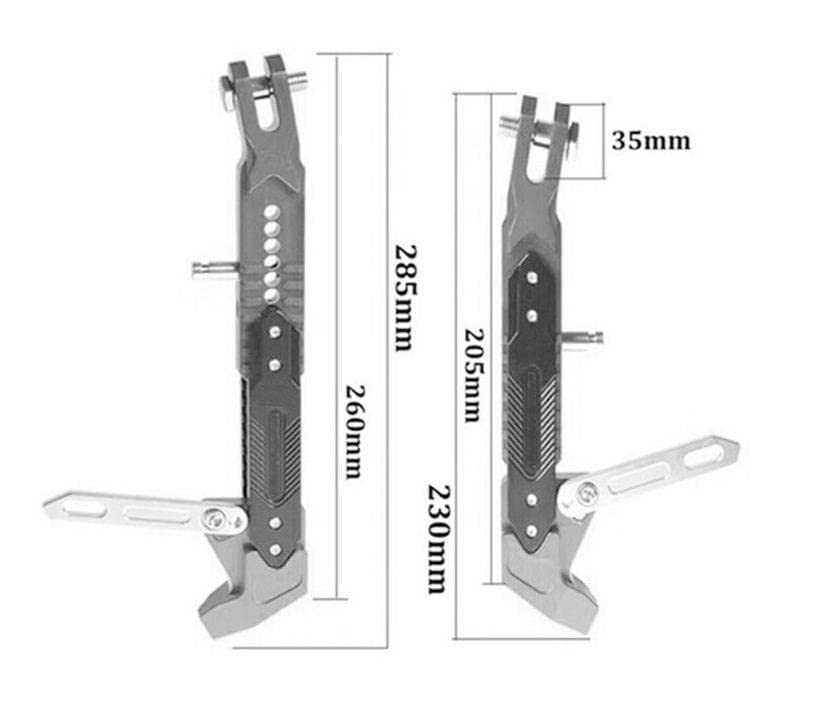 ZCJSZP Adjustable CNC Metal Motorcycle Foot Bracket Bicycle Side Bracket