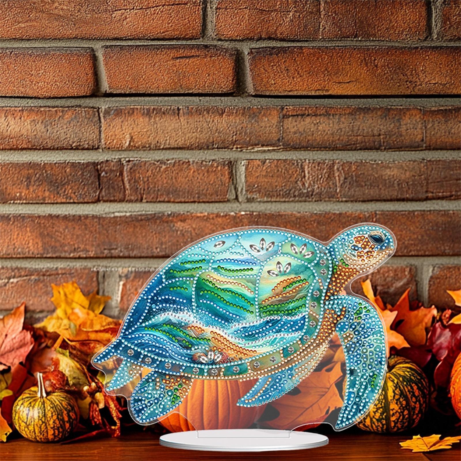 

Sea Turtle Special Shaped Diamond Painting Desktop Ornaments Kit Animal 5D DIY Diamond Art Tabletop Decorations Home Table Decor United States